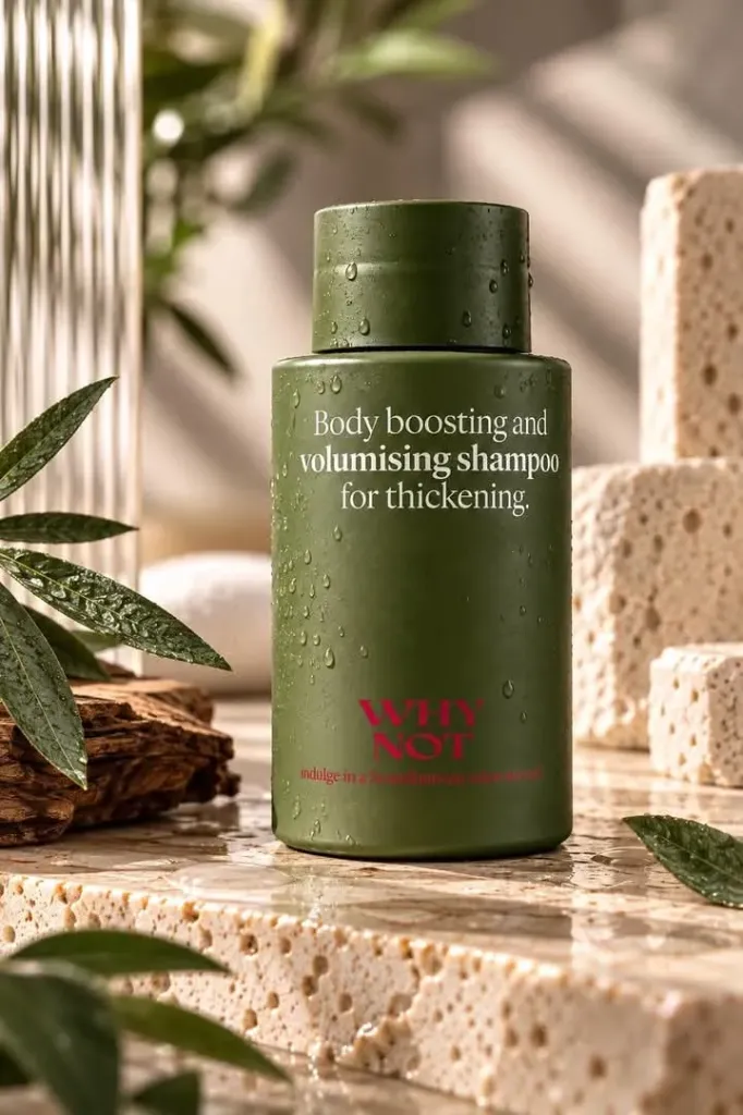 WHY NOT Volumising Shampoo – apimties suteikiantis šampūnas retėjantiems plaukams